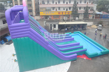 Refrigere a corrediça de água inflável gigante de 5 pistas com associação grande/jogos infláveis adultos