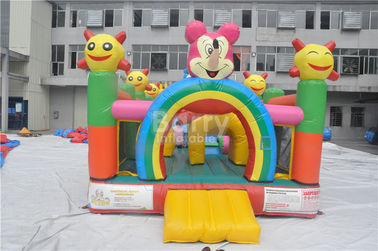 Campo de jogos inflável da criança de encerado do PVC de Plato/cidade inflável do divertimento