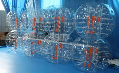 Brinquedos do PVC/TPU/terno infláveis exteriores do futebol bola da bolha para o partido ou o evento