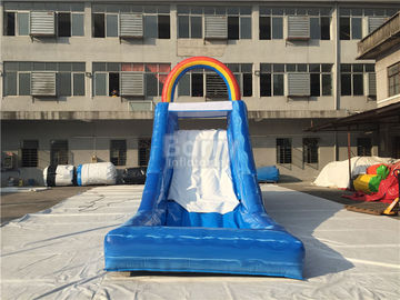 Corrediça de água inflável para crianças, campo de jogos inflável gigante do arco-íris de Duable