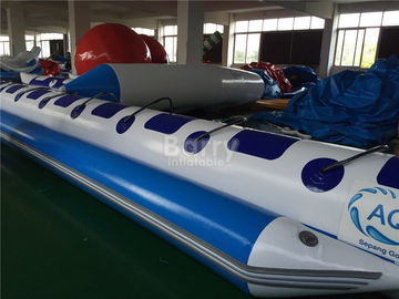 2 ~ 10 pessoas arejam a resistência inflável soldada da chama do tubo do barco de banana dos brinquedos da água