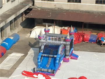 corrediça inflável da casa do salto de encerado do PVC de 0.55mm combinado para crianças