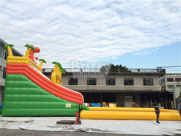 Parque inflável da água da corrediça feita sob encomenda do dinossauro com a associação para o verão