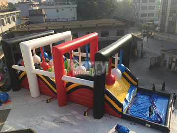 Curso de obstáculo inflável gigante do OEM, jogo de Wrecking Ball para o evento