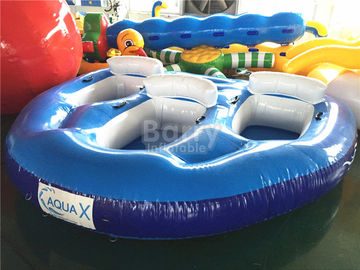 Brinquedos infláveis da água do bebê azul e branco para piscinas SCT EN71