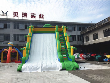 Corrediça inflável comercial profissional para pista da selva verde das crianças a única