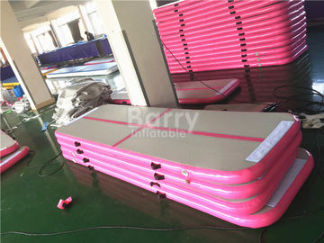 OEM &amp; ODM assoalho inflável cor-de-rosa longo do ar da trilha da queda de 3m ou de 6m pro para o Gym