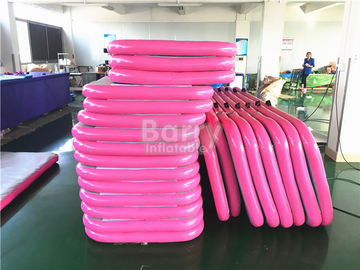Esteira inflável cor-de-rosa macia durável da ginástica da trilha de ar/esteira de água de flutuação