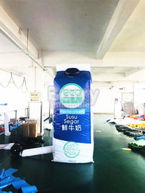 Produtos infláveis da propaganda de encerado do PVC, garrafa de leite modelo inflável para exterior