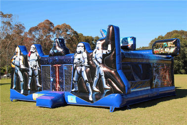 Fogo - castelo de salto do leão-de-chácara inflável retardador de Star Wars com tamanho personalizado