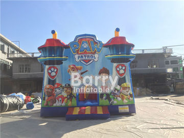 Corrediça inflável do leão-de-chácara do tema da patrulha da PATA multi - cor para o parque de diversões