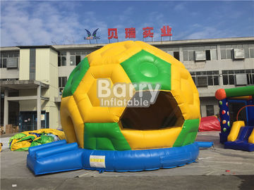 Leão-de-chácara inflável comercial do futebol, casa do salto da explosão do futebol de encerado do PVC