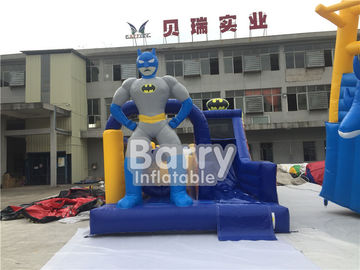 Curso de obstáculo inflável feito-à-medida com corrediça de Batman com materiais de encerado do PVC