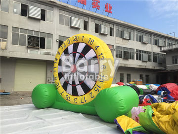 Placa de dardo inflável do campo de jogos interno, brinquedos infláveis do jardim para crianças