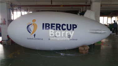 resistência de fogo inflável de voo do balão do hélio da forma do dirigível dos produtos da propaganda de 4m