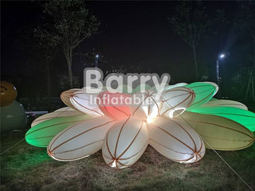 Produtos infláveis da propaganda da decoração bonita da iluminação/corrente de flor inflável do diodo emissor de luz para o banquete de casamento