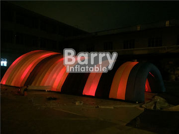 Barraca inflável branca impermeável para o evento, barraca personalizada do túnel do diodo emissor de luz da explosão