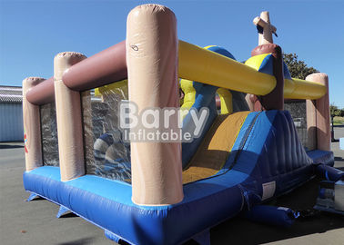 Campo de jogos inflável da criança do navio de pirata do parque de diversões com controle de qualidade
