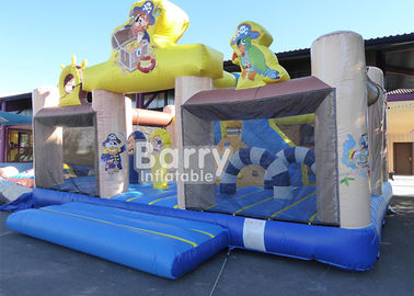 Campo de jogos inflável da criança do navio de pirata do parque de diversões com controle de qualidade