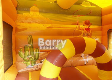 Castelo de salto Bouncy do tema ocidental/combinado inflável com corrediça para exterior