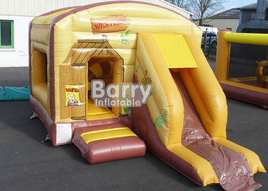 Castelo de salto Bouncy do tema ocidental/combinado inflável com corrediça para exterior