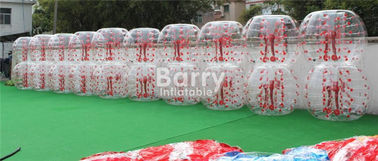 Brinquedos infláveis exteriores 100% TPU/bola de futebol inflável da bolha ponto vermelho do PVC 1.5m