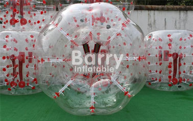 Brinquedos infláveis exteriores 100% TPU/bola de futebol inflável da bolha ponto vermelho do PVC 1.5m