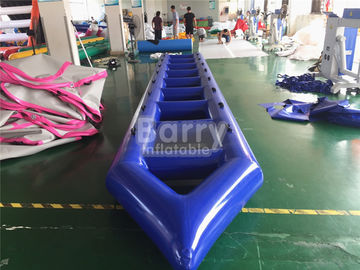 Proteção ambiental inflável louca azul do barco de voo da água do parque da água do PVC