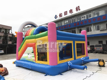 leão-de-chácara inflável comercial do PVC de 0.55mm, Moonwalk do espaço do elefante para a casa