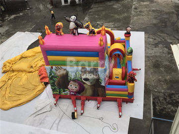 Casa e corrediças infláveis comerciais do salto do equipamento do partido para crianças