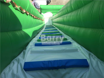 Corrediça de água inflável gigante personalizada das pistas do dobro do PVC para o parque do Aqua