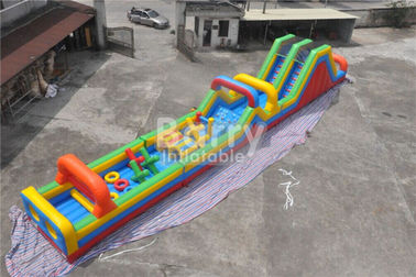 Castelo Bouncy inflável personalizado, curso de obstáculo exterior da explosão para adultos