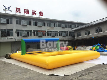 Corte de voleibol inflável da água do PVC dos jogos infláveis exteriores dos esportes
