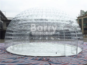 Barraca inflável transparente da bolha, barraca de acampamento exterior do ar com encerado do PVC