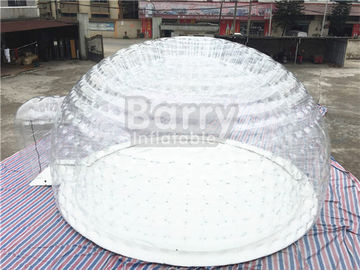 Barraca inflável transparente da bolha, barraca de acampamento exterior do ar com encerado do PVC