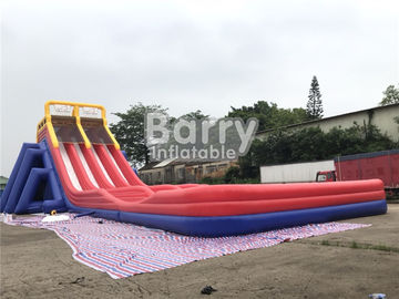 Corrediça de água inflável gigante da corrediça de quatro pistas/PVC com a associação grande para adultos
