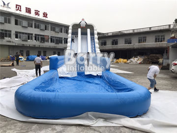 Corrediça de água gigante inflável comercial exterior do tamanho feito sob encomenda grande para o evento