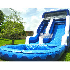 Corrediça de flutuação inflável do PVC de Customzied 0.55mm com piscina