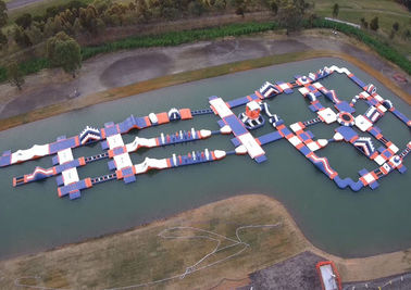 Curso de obstáculo de flutuação inflável do parque da água do grande projeto de Tailândia para o mar com CE
