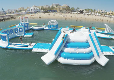 Eco - parque de flutuação inflável gigante amigável da água/parque inflável do Aqua para o mar