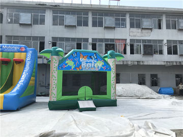 Casa inflável do salto do PVC do logotipo feito sob encomenda 0.55mm/castelo de salto para o divertimento das crianças