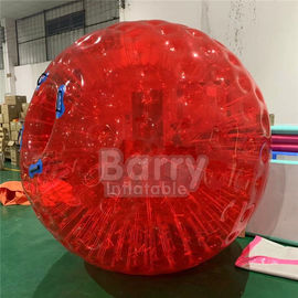 O diâmetro inflável exterior vermelho 2.5m do PVC/TPU dos brinquedos 0.8mm 3m grama a bola inflável de Zorb