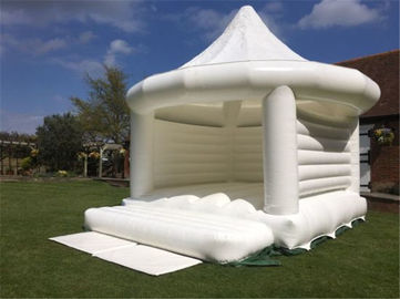 Casa de salto do castelo Bouncy inflável branco especial exterior do casamento para o partido