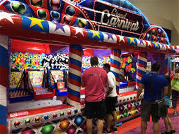 Anúncio publicitário 3 em jogos infláveis dos esportes de 1 carnaval para crianças e adulto