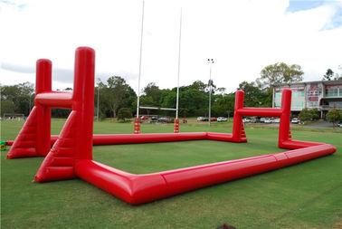 Jogos infláveis dos esportes do campo móvel do rugby da explosão com ventilador de ar