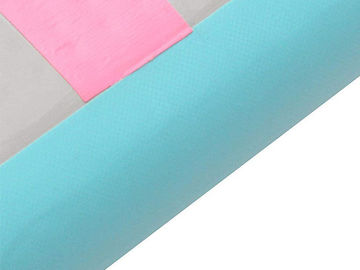 Trilha de ar inflável cor-de-rosa pequena da tela durável do ponto da gota de DWF para o Gym com bomba