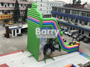 As crianças feito-à-medida de encerado do PVC secam o gorila dos desenhos animados as corrediças infláveis comerciais para o partido