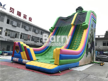 As crianças feito-à-medida de encerado do PVC secam o gorila dos desenhos animados as corrediças infláveis comerciais para o partido