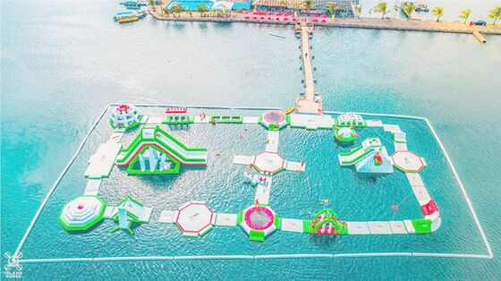 Jogos de flutuação infláveis do parque da água do obstáculo dos adultos com certificado do TUV