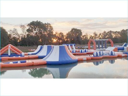 Jogos infláveis do parque da água do lago/campo de jogos de flutuação água inflável